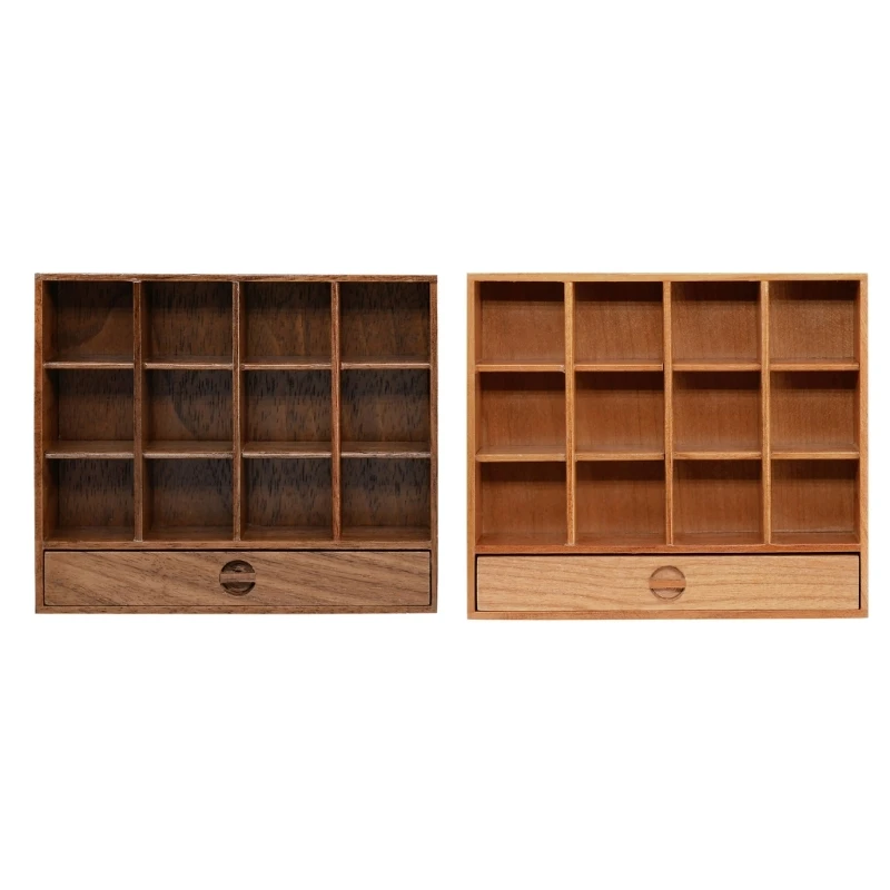 

N80C 1:12 House Cabinet Miniature Storage Cupboard Decor Mini Bookcase Shelf House Furniture Toy Dollhouse