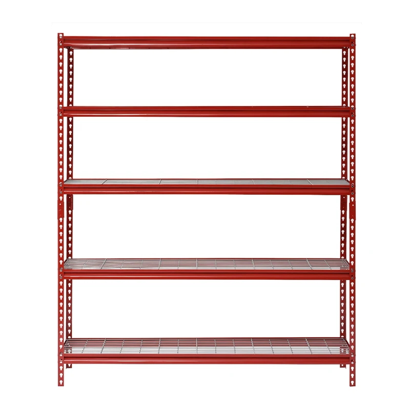 

Muscle Rack Red 60"W x 24"D x 72"H 5-Shelf Steel Shelf Unit