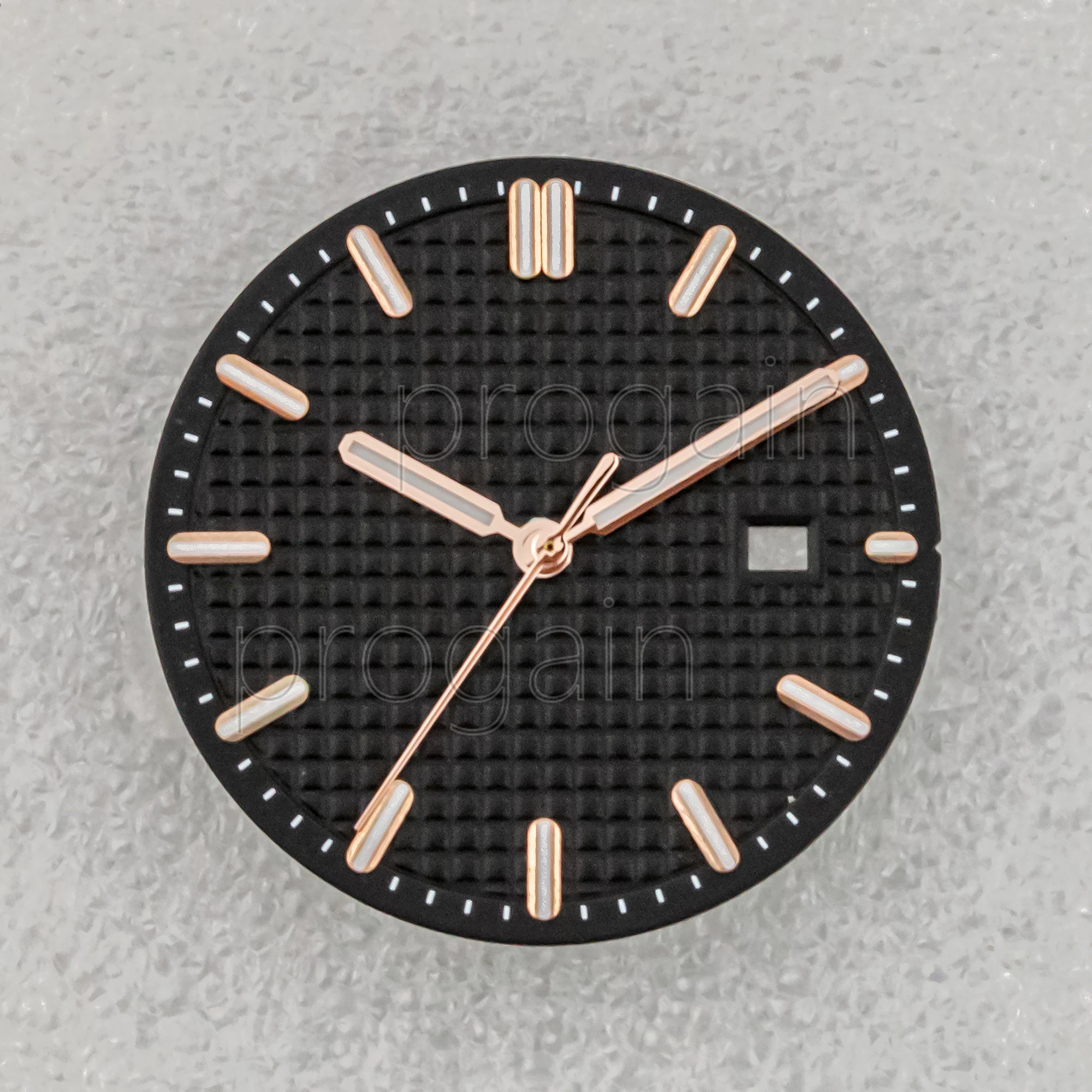 Фото Циферблат NH35 для часов Royal Oak, 31,8 мм, зеленый светящийся циферблат, стрелки, детали, совместимые с механизмом NH35, аксессуары, мод-детали. №2