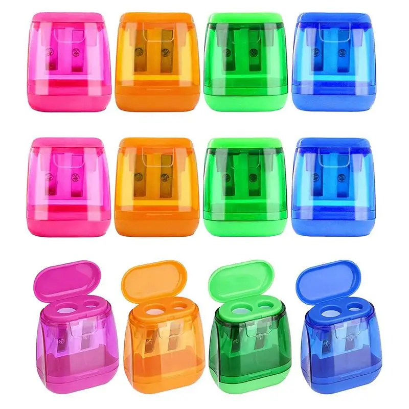 

Детская точилка для карандашей, легкий инструмент для заточки, с футляром для хранения, изысканная точилка для карандашей, для школы, офиса, ...