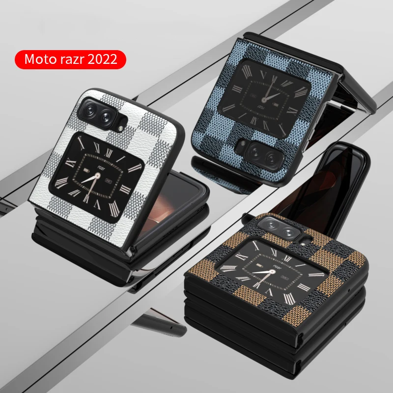 

Чехол для Motorola Razr, чехол для Moto Razr 2022, квадратный узор, противоударный защитный чехол для Moto Razr 2022