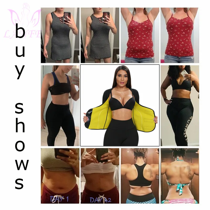 LANFEI Compression Slimming Vest Women Neoprene Body Shaper Yoga Shirt Weight Loss No Zipper Sport Tank Top Waist Trainer Corset