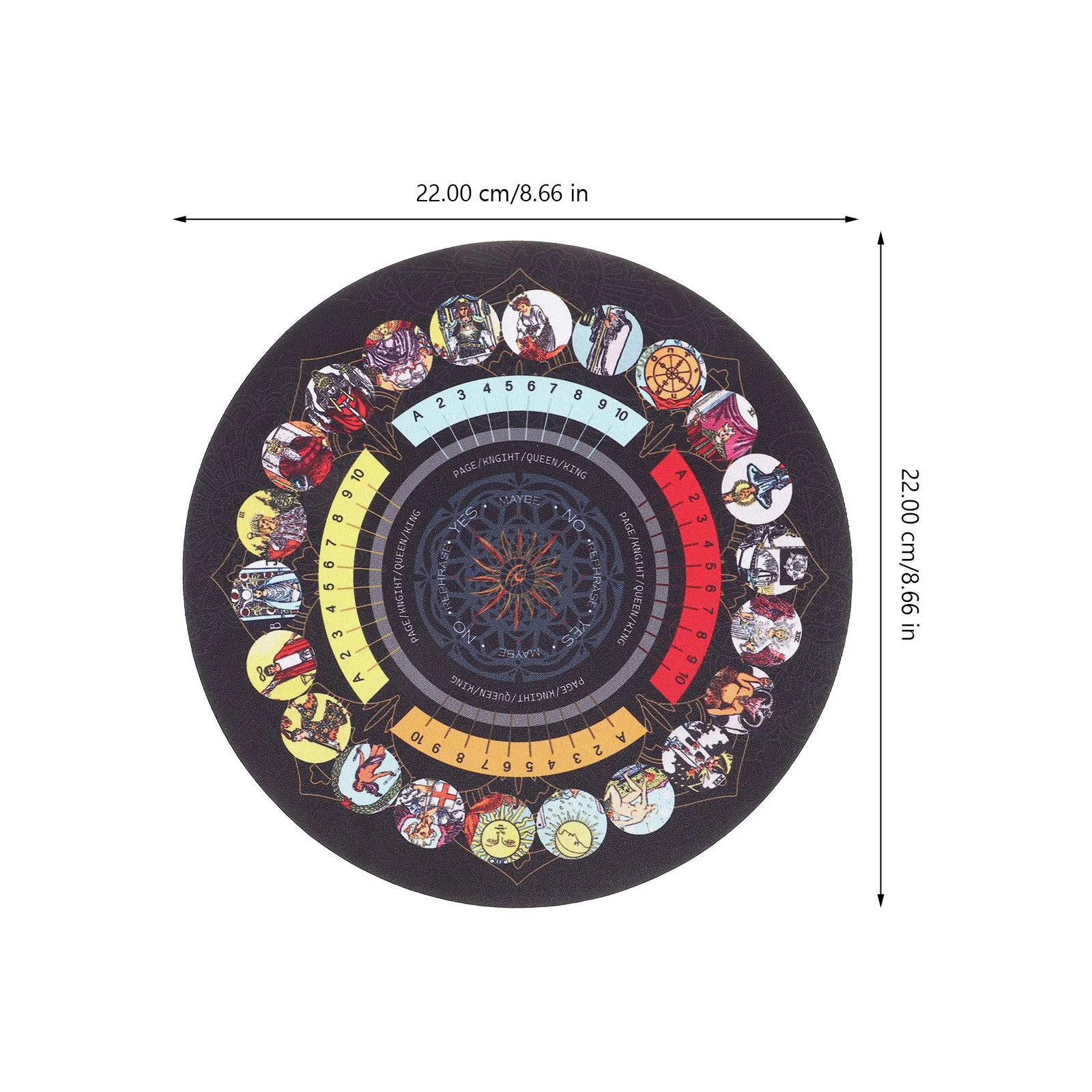Резиновый коврик Таро Карты для гадания Скатерть Украшение Декоративный Доска
