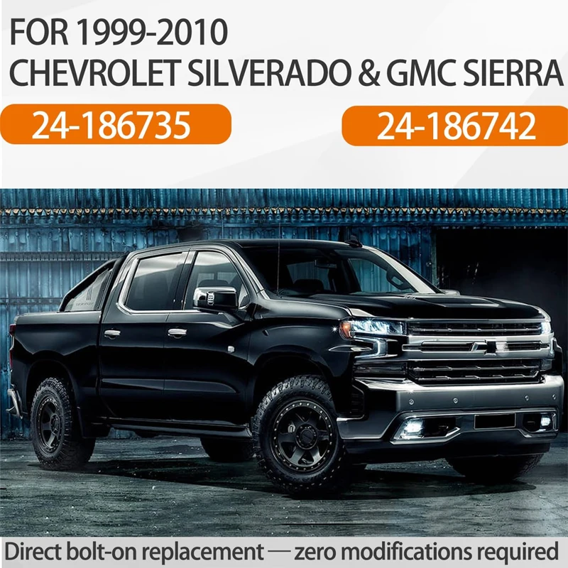 Фото Амортизаторы передней и задней подвески для Chevrolet Silverado GMC Sierra 1500 HD - 3500 HD 1999-2010, замена 24-186742 24-186735 №2
