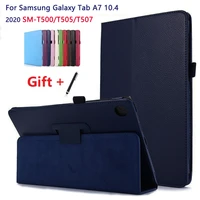 new 2020 for samsung galaxy tab a7 10 4 inch case flip leather stand cover for galaxy tab a7 sm t500505507 case capa stylus