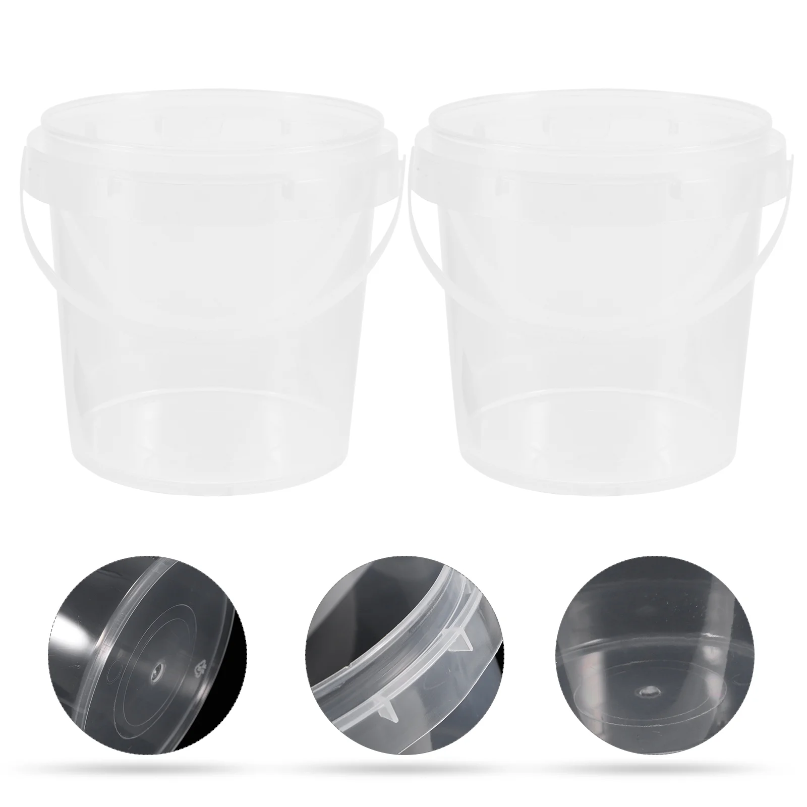 

10 Pcs Storage Barrel Containers Fruit Snacks Bucket Food Fruits Milk Tea Hdpe Popcorn Buckets Drinks