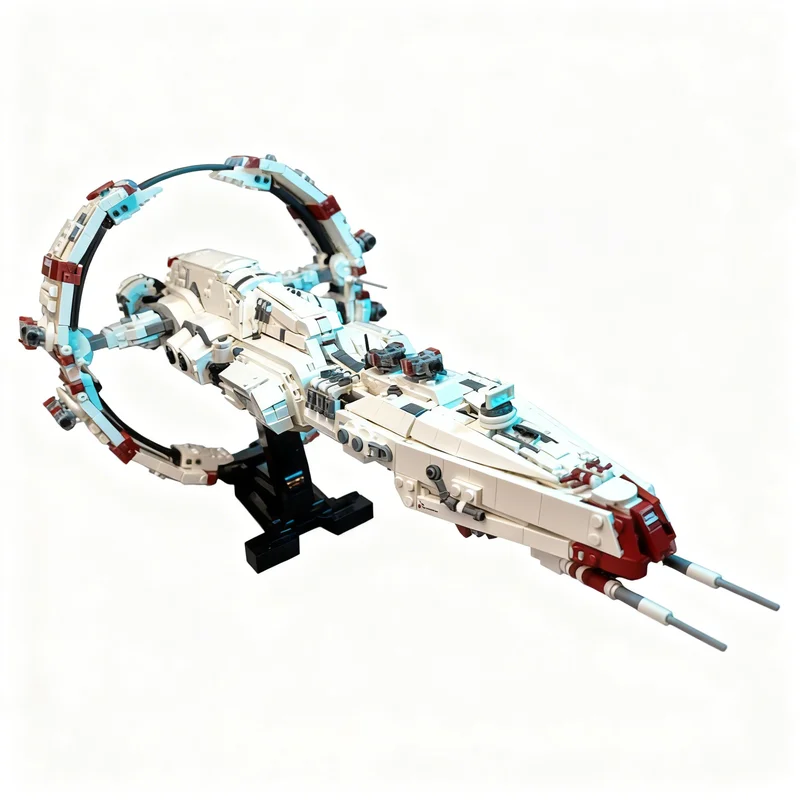 Фото 4835 деталей MOC Stratios - Sisters EVE Cruiser - Космическая модель EVE Online, конструктор, игрушка, рождественский подарок, креативный 3D-конструктор №2