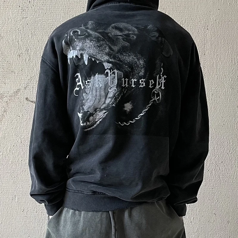 Модная Толстовка Los с капюшоном ASKYURSELF Angeles высокое качество 1:1 винтажный