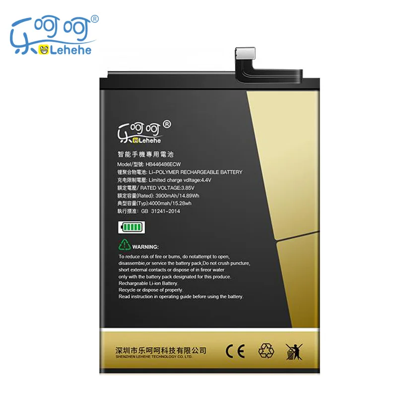 

Новый аккумулятор LEHEHE HB446486ECW для Huawei P Smart Z honor 9X Pro/Nova5i Enjoy 10 Plus 4000 мАч батареи с инструментами подарки