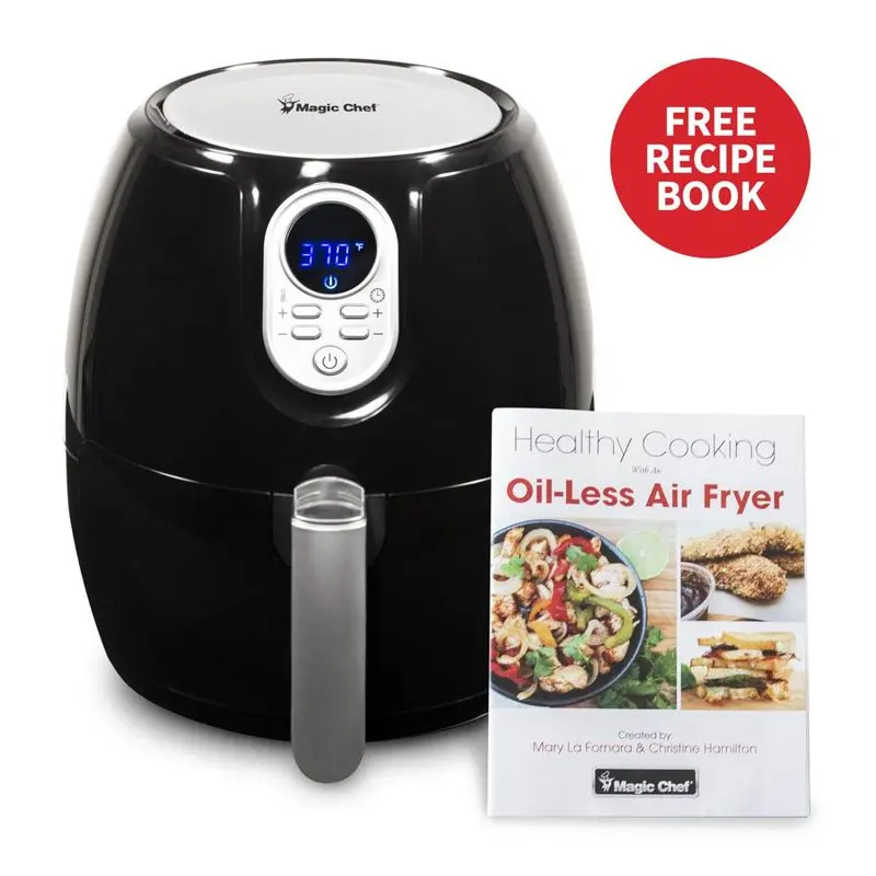 

Digital Air Fryer, For Healthy Fried Cooker Food, 2.6 Quart Capacity with Airfryer Cook Book, MCAF26DB