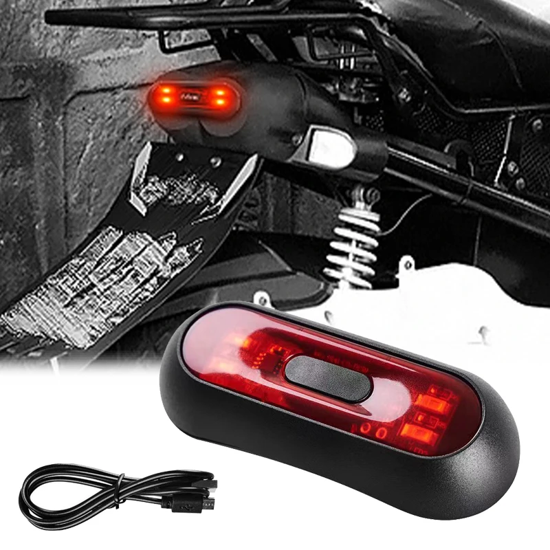 

Водонепроницаемый красный задний фонарь для велосипеда, USB Перезаряжаемый задний фонарь для шлема, безопасность для езды в ночное время, задний фонарь для мотоцикла