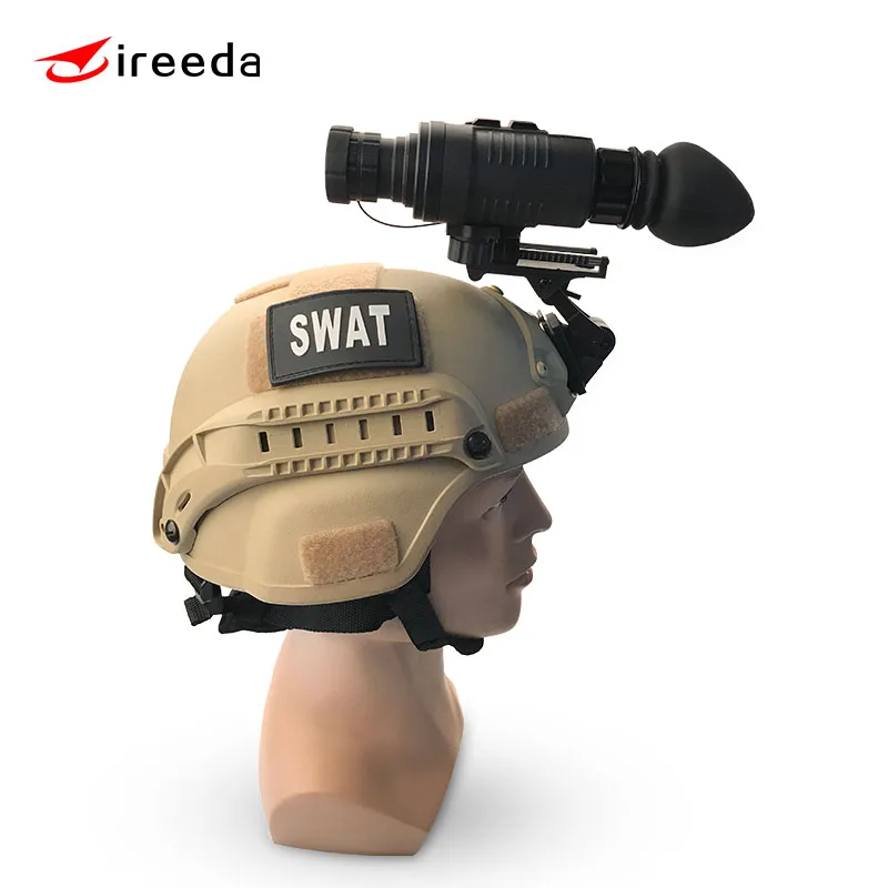 

Cheap long distance helmet mounted PVS14 mini infrared night vision monocular telescope