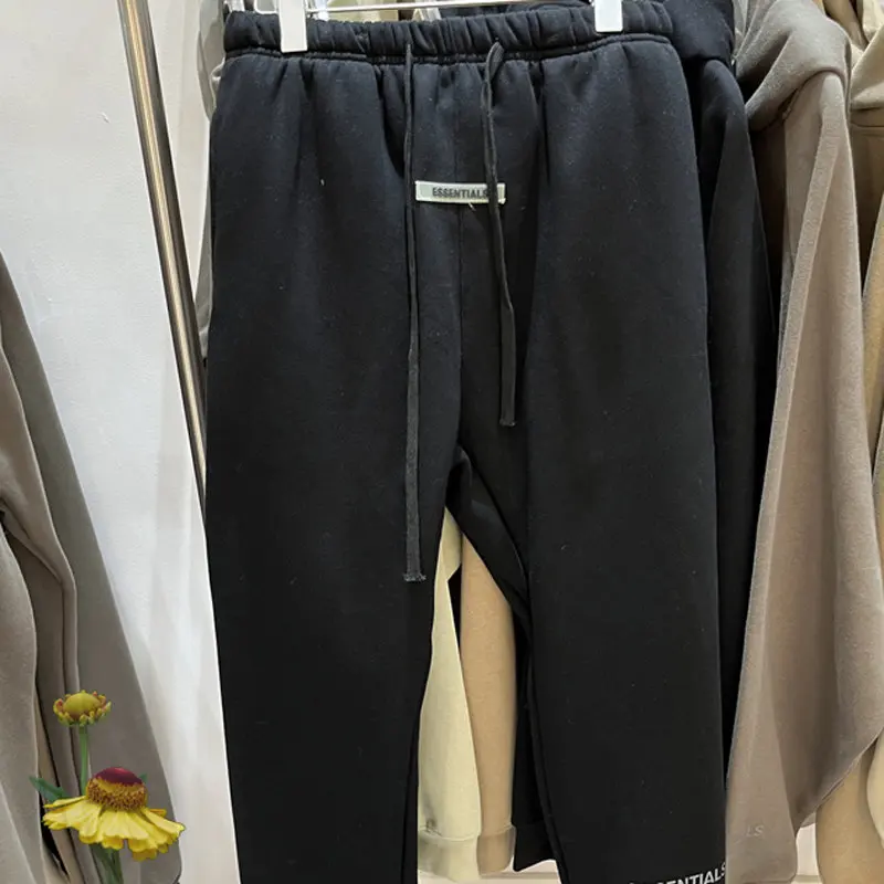 

LEE FOG Essentials Pants High Street Hip-hop Simple All-match Sweatpants High Quality Men Women ESSENTIALS Trousers