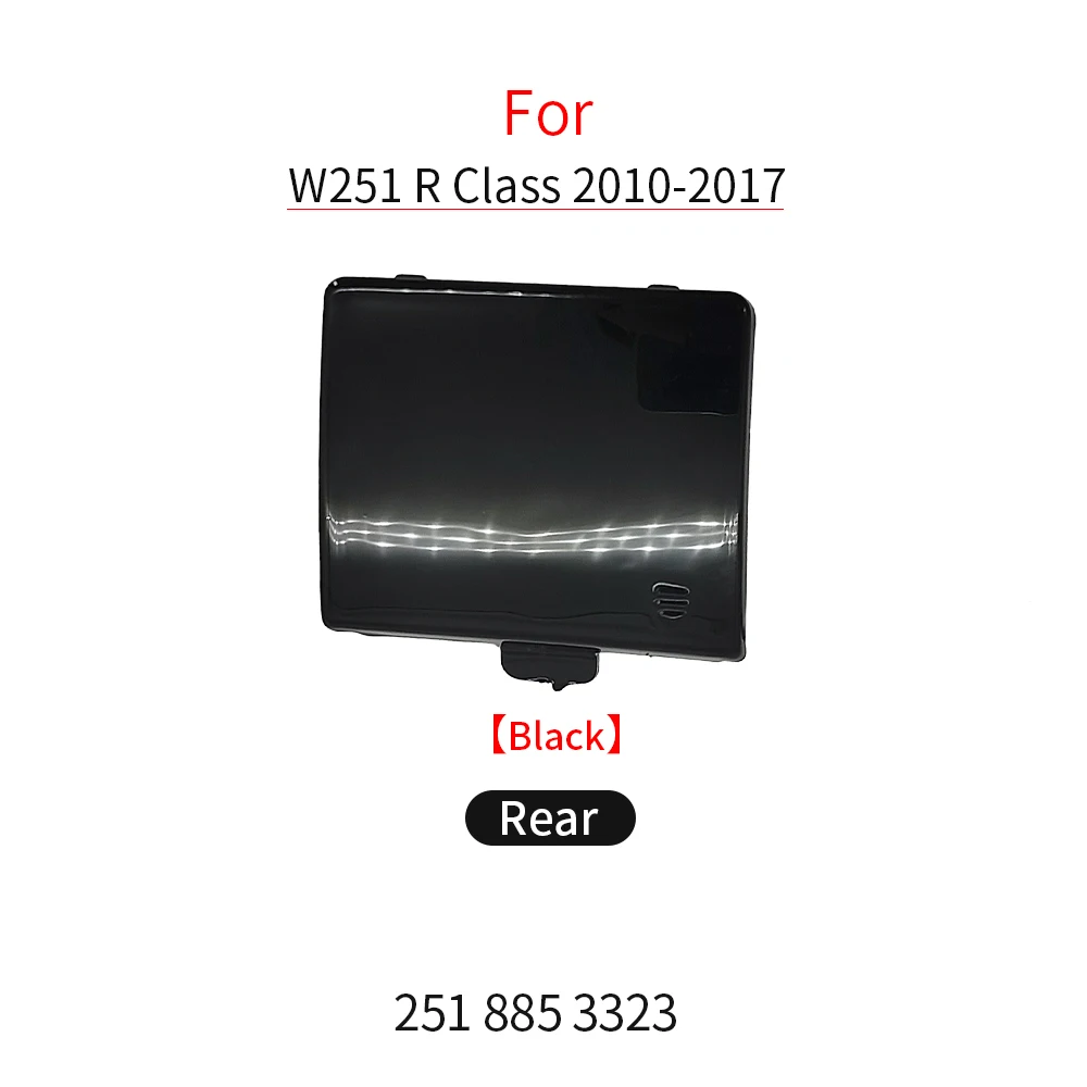 Крышка для переднего и заднего бампера Mercedes W251, черный буксировочный крючок, крышка для Benz R Class 2010-2017 R300 R320 R350 R400 R500 2518853323