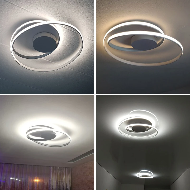 cozinha quarto conduziu a lampada do teto para casa moderna redonda led luzes lustre
