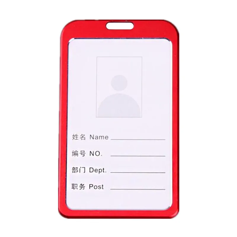 metal work card holder case pass access card cover employee name id card sleeve doctor nurse work certificate identity case free global shipping