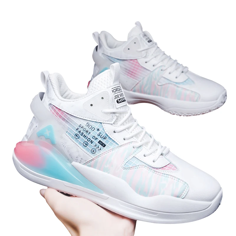 2023 New men's shoes fashion outdoor casual shoes student youth actual combat basketball shoes Breathable sneakers