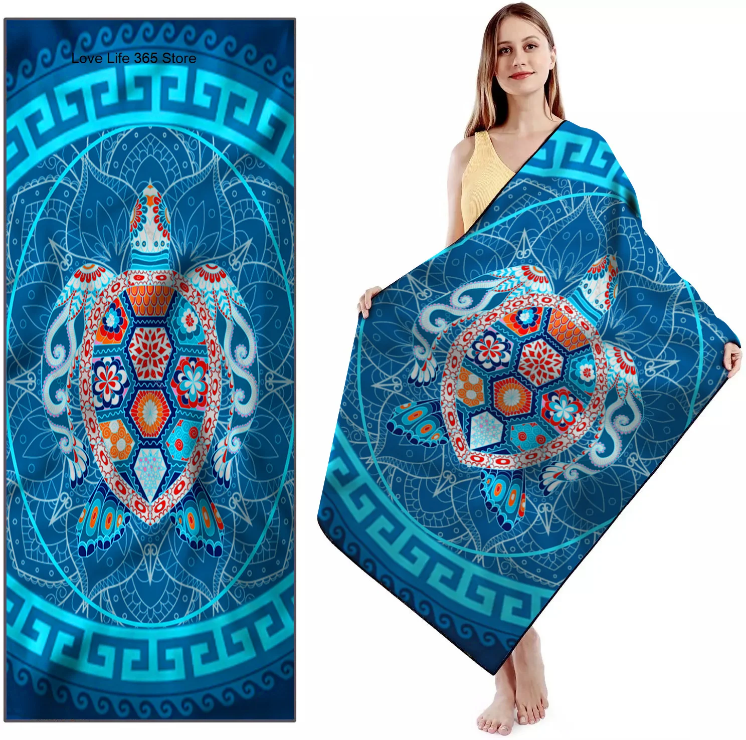 Adult Kids Swimming Microfiber Soft Breathable Lightweight Pool Towel