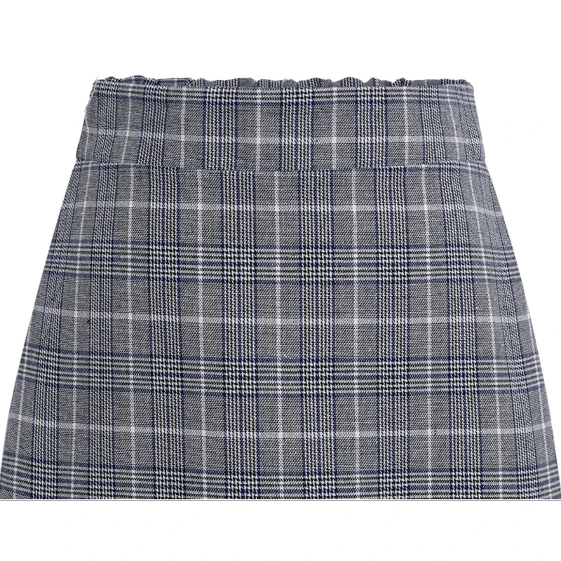 Ladies Suits Autumn and Spring Elegant Office Plaid Long-sleeved Single-breasted Pocket Suit Jacket + Skirt Suit 2023 New