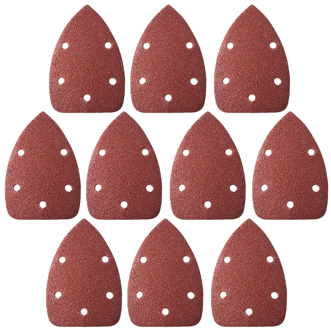 

10 Pcs Abrasive Triangle Sandpapers Sheets Aluminium Sanding Paper 40-150 Grit Polishing Pad For Bosch PSM Sander Abrasive Tools