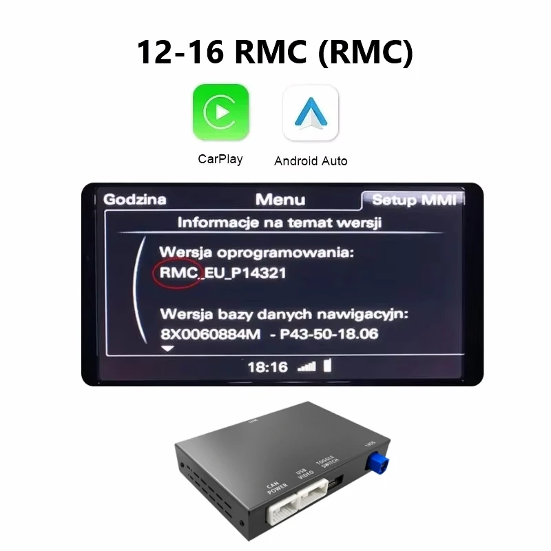 

Беспроводной Интерфейс ANYFAR Carplay Android Auto Для Audi A6 C7 A7 2012-2016