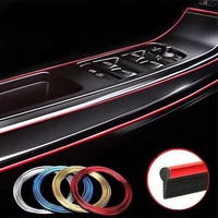 car dashboard door edge insert trim styling interior decorative moulding universal auto accessories insert strip with scraper