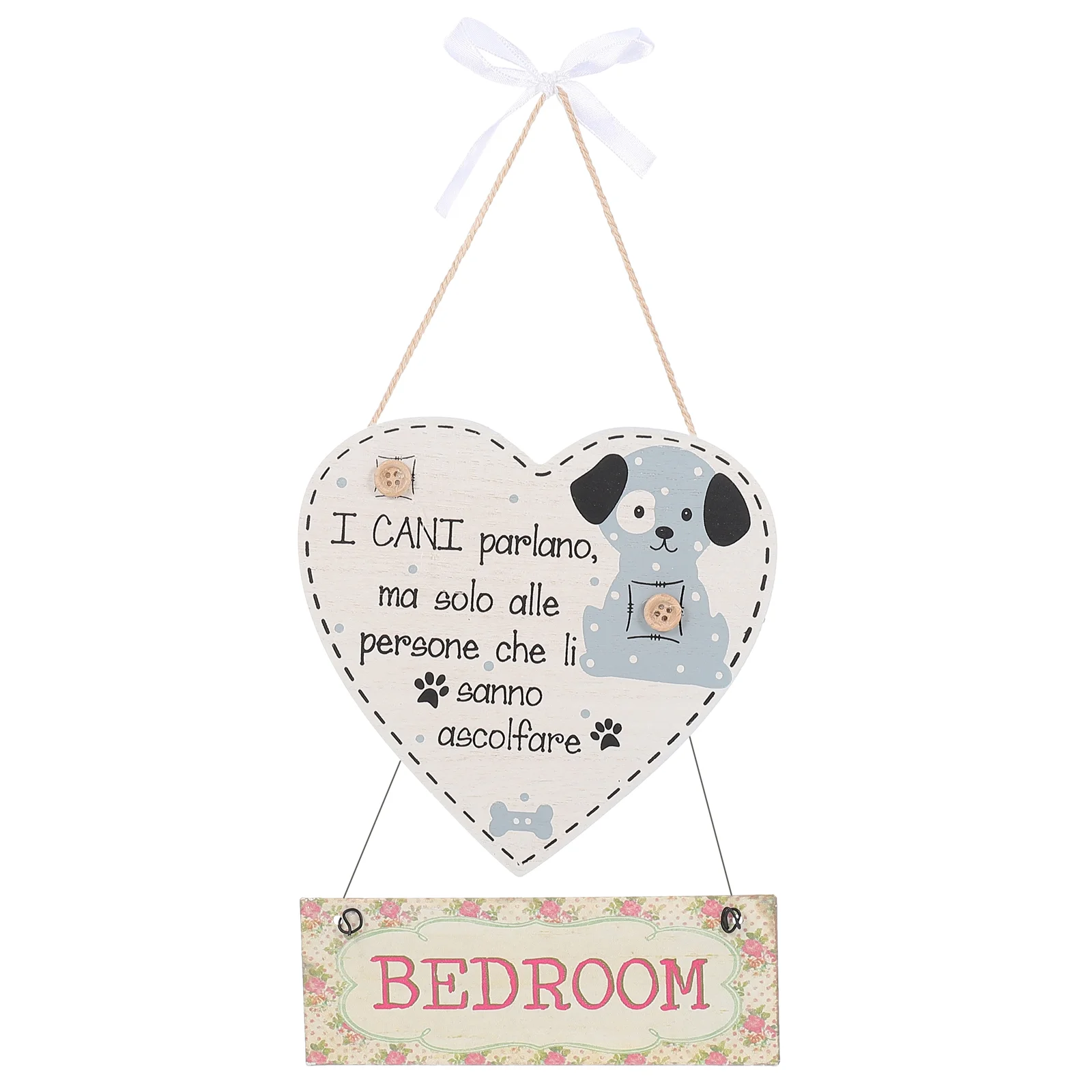 

Adorable Wood Hanging Pendant Festival Wooden Ornament for Children Room