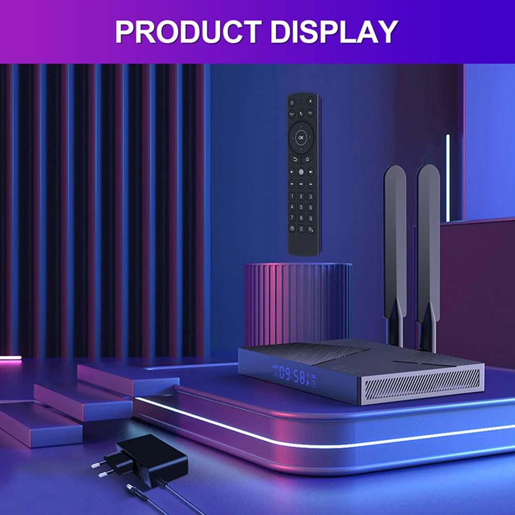 

H96 MAX V58 Android сетевая приставка Bluetooth-Совместимость 5,0 Бесплатный Интернет поиск ТВ коробка для домашних развлечений