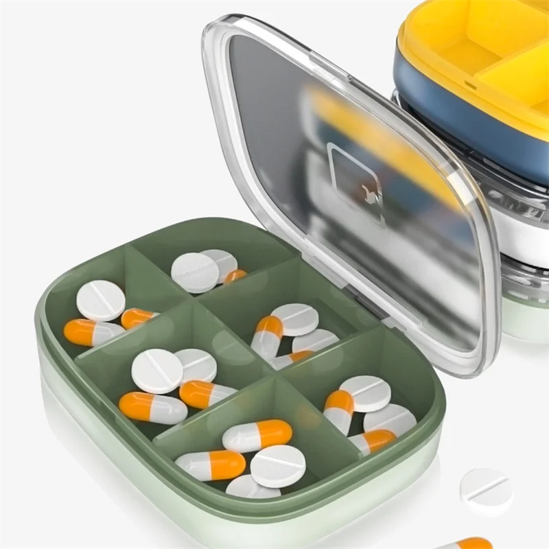 

Портативный дорожный органайзер для таблеток, коробка для влагостойких таблеток, Карманный Кошелек, контейнер для ежедневных таблеток, аптечки с витамином, 2023
