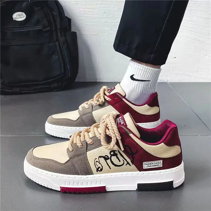 

2023 Men's Sneakers Comfortable Casual Shoes Versatile Color Matching Tennis Shoes Men's Travel Shoe New Zapatillas Para Hombres