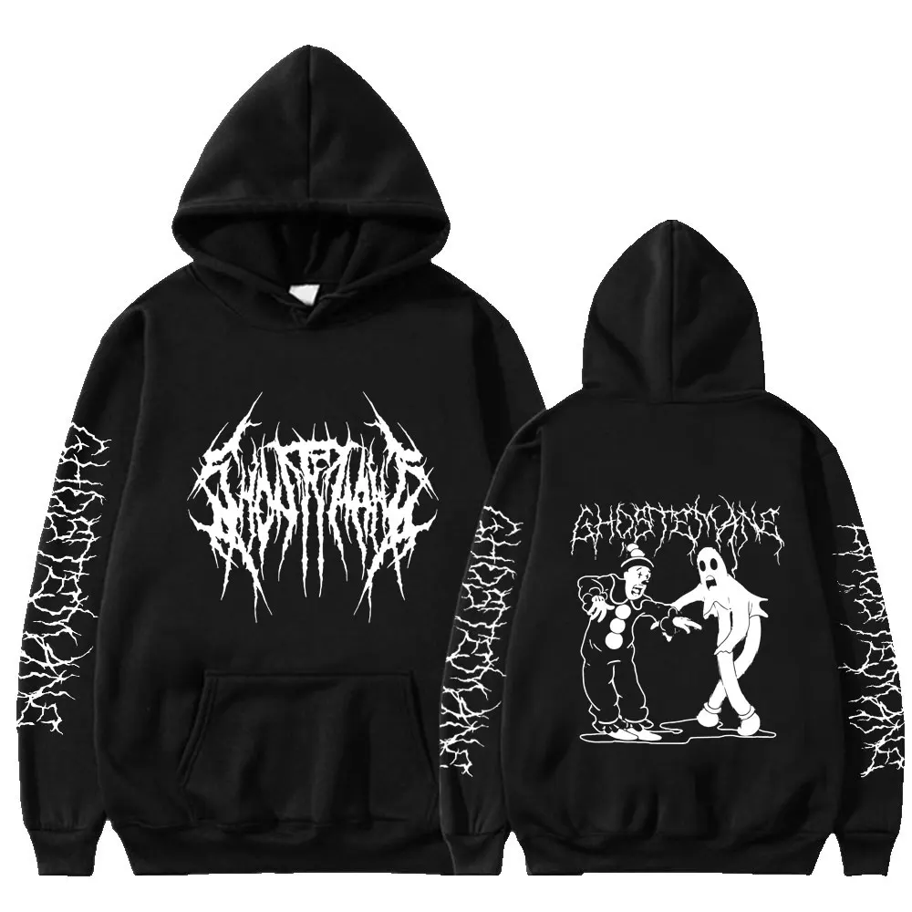 

Ghostemane Print Hoodie Suicideboys Pouya Sweatshirt Men's Harajuku Hip Hop Punk Metal Rock Hoodies Fleece Tracksuit Streetwear