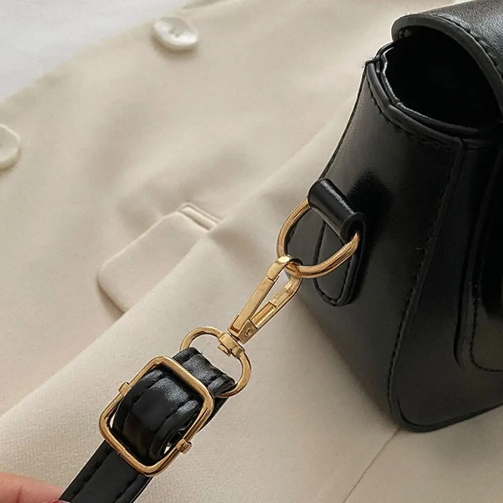 Fashion Design Saddle Bag Elegant Korean Style PU Leather Shoulder Bag Women Handbag Outdoor