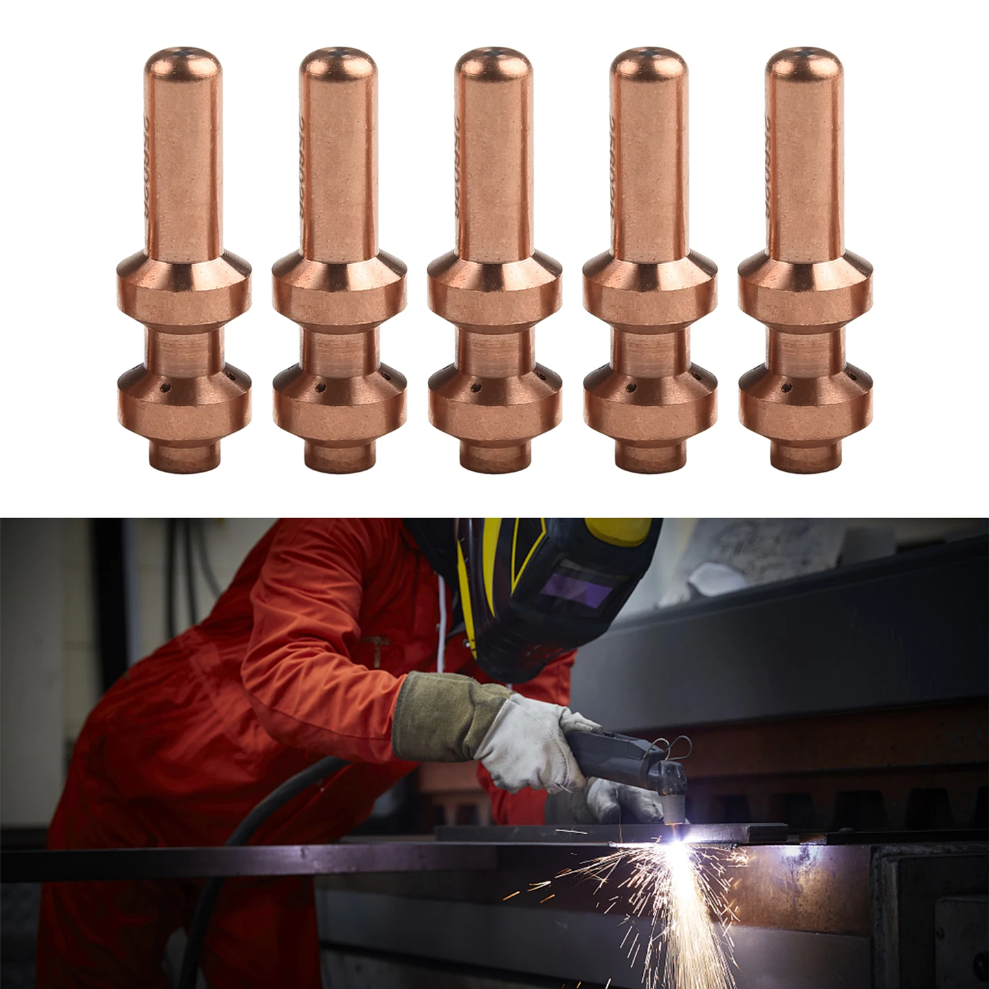

5pcs WS Plasma Torch Consumable Electrode 674234/256026 For Miller XT60 XT60M Plasma Cutter For Plasma Cutter Torch Nozzle
