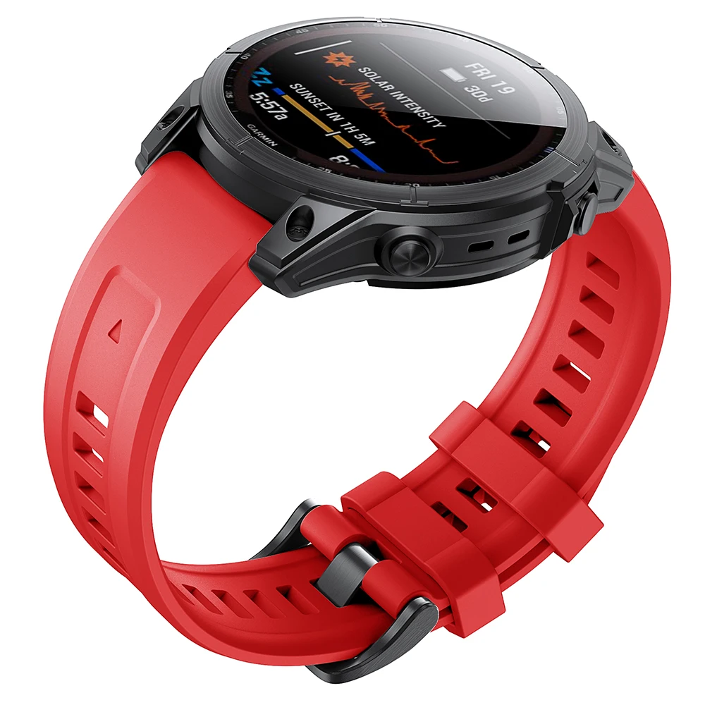 Ремешок силиконовый для наручных часов Garmin Fenix 7 7X Epix/Coros VERTIX/VERTIX 2 22 мм |