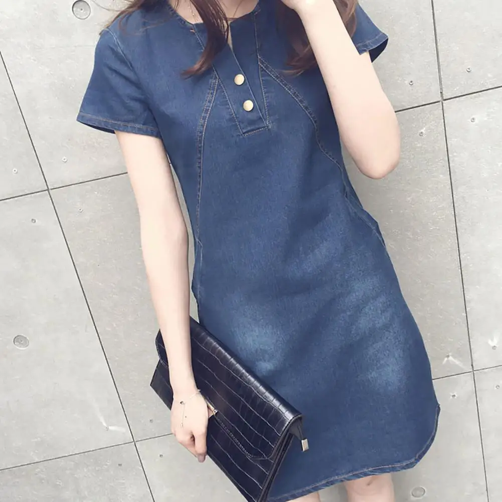 

Повседневное винтажное платье-Мини с V-образным вырезом