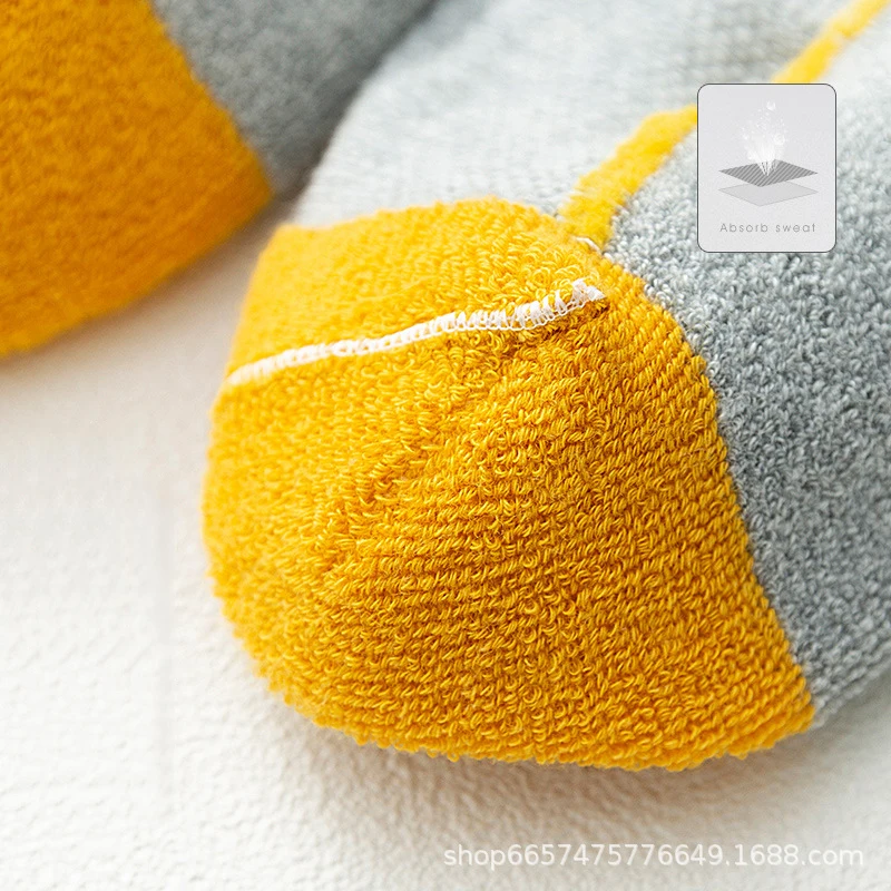 Sports Socks Men Fitness Non Slip Towel Bottom Thickened Running Socks Shallow Mouth Basketball  Low Top Color Matching Cotton