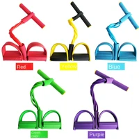 hot exerciser sport 46tube indoor fitness elastic sit up pull rope abdominal home gym pull rope pedal ankle puller equipment