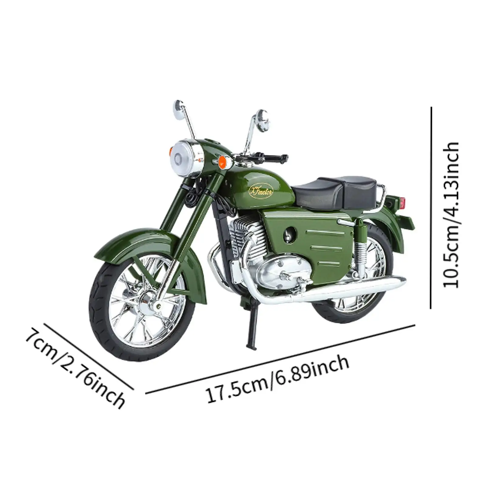 Металлическая модель мотоцикла украшение реквизит для фотосессии ретро-поделки
