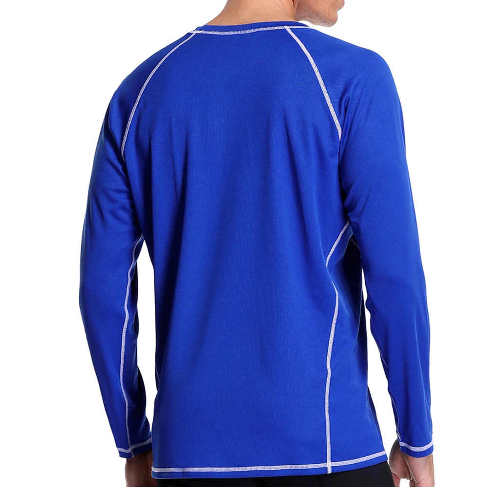 2022 Men's Fashion Split Long Sleeve Swimming Surf Top Sunscreen Quick Dry Water Sports Beach Swimming Snorkeling Surfing Suit