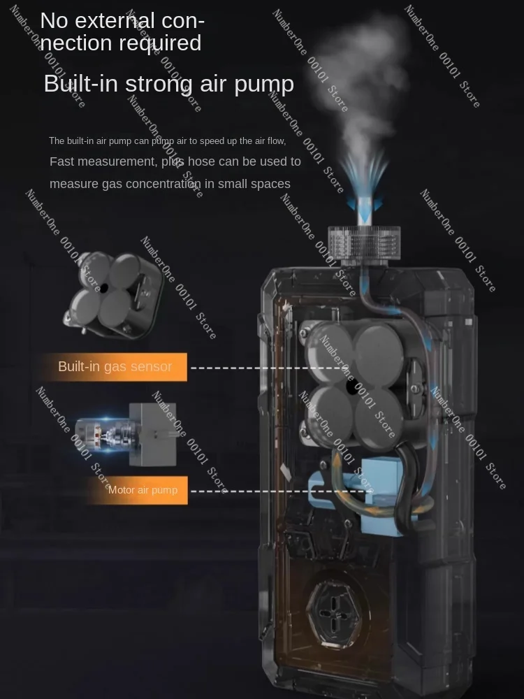 Всасывающий Газовый Детектор четырех в одном насосе ограниченное пространство