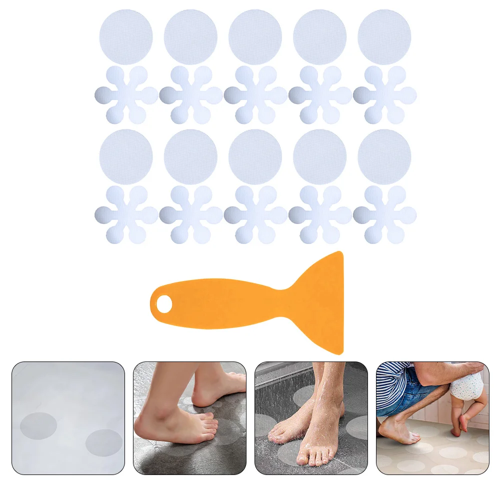 

Bathroom Non-slip Stickers Flooring Nonslip Anti-Slipping Bathtub Non-skid Self-adhesive PEVA Decals Ladder Duct Tape Clear