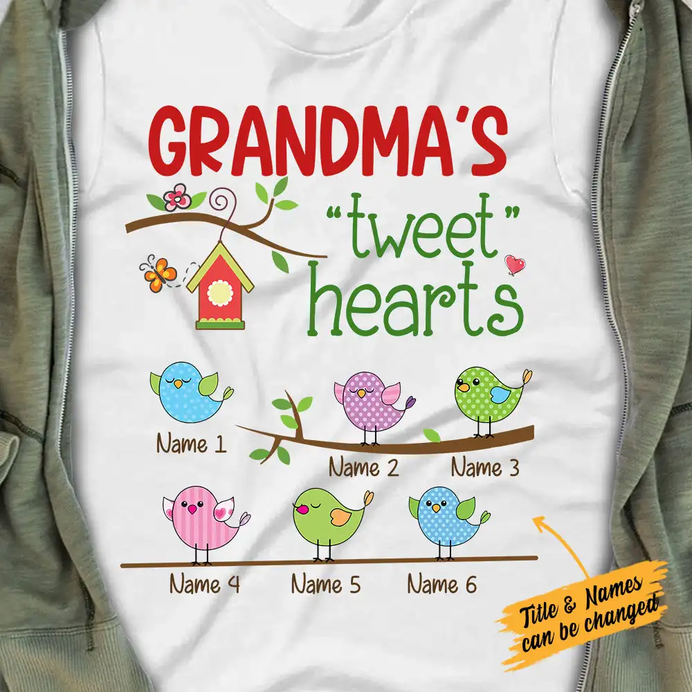 

Mom Grandma Tweet Hearts T Shirt