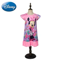 disney minnie mouse childrens summer girls princess nightdress baby girl pajamas girl nightdress short sleeve dress homewear