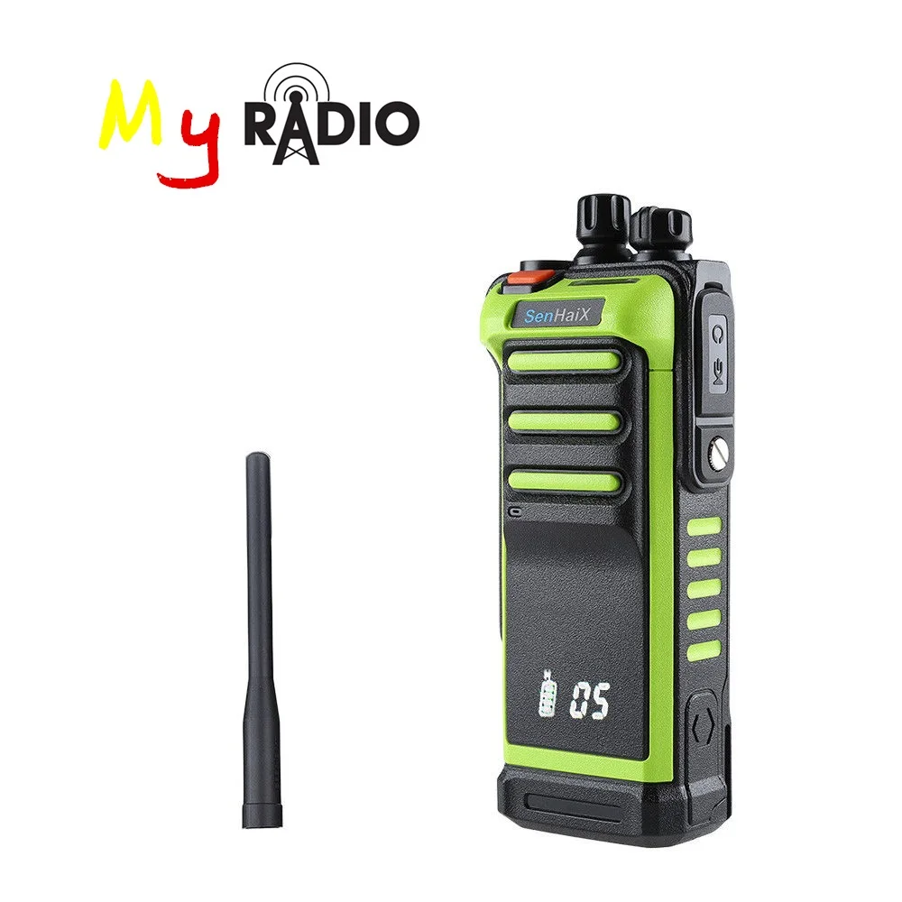 Senhaix GT10 Walkie Talkie Multi Channels Two Way Radio UHF 400~520Mhz Long Range Waterproof Hide-screen Desgin FM Transceiver