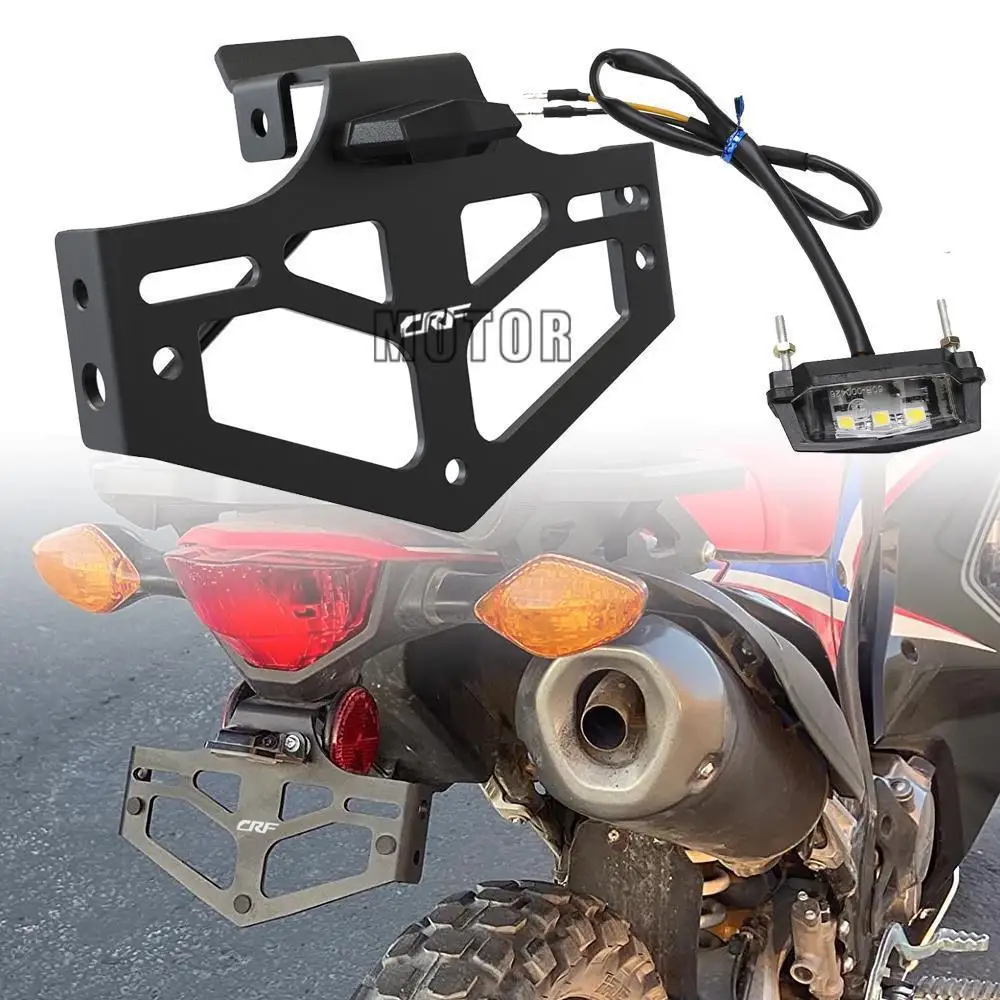 

FOR HONDA CRF300LS 2023 2024 CNC Motorcycle Rear License Plate Holder Bracket Bracket Tail Tidy Fender CRF300 LS L CRF300L RALLY