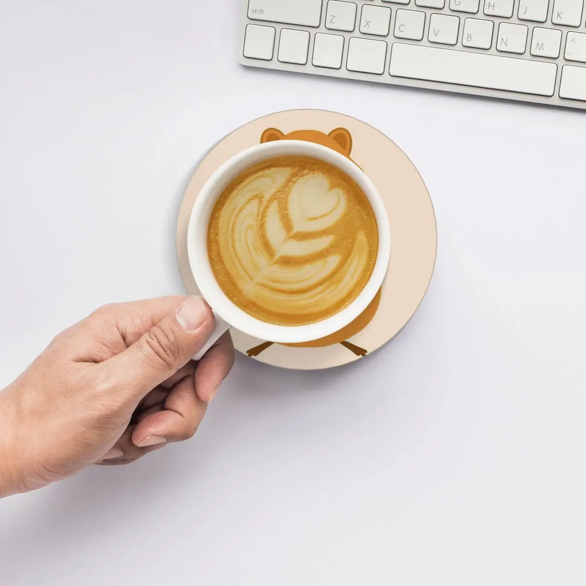 Керамические подставки Cute Quokka With Love 3 принадлежности для кухонного бара (4 шт. в