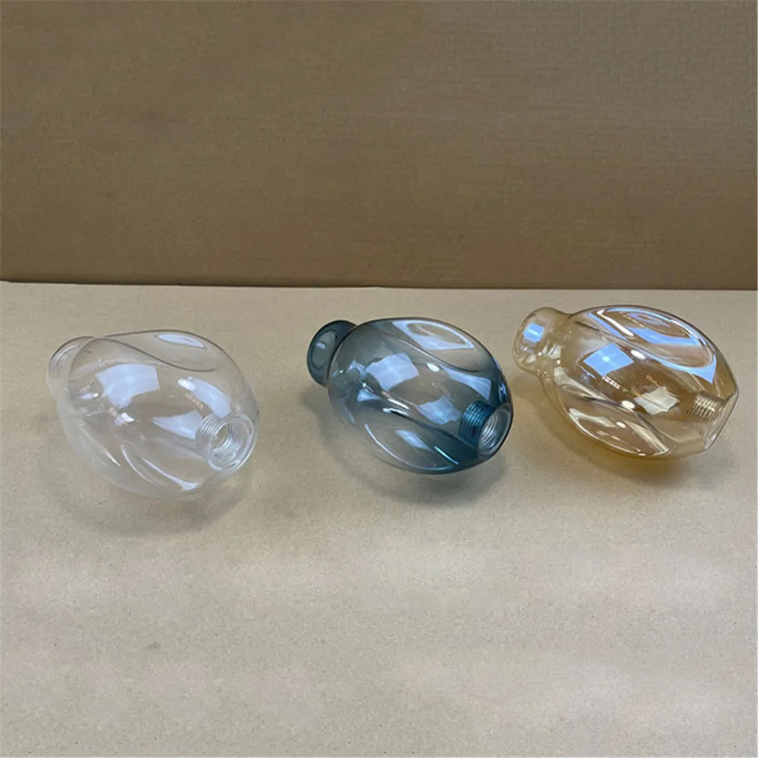 

Creative 2.2cm thread opening glass shade replacement for G9 socket holder cognac geometry 2cm hole glass cover for screw lamp