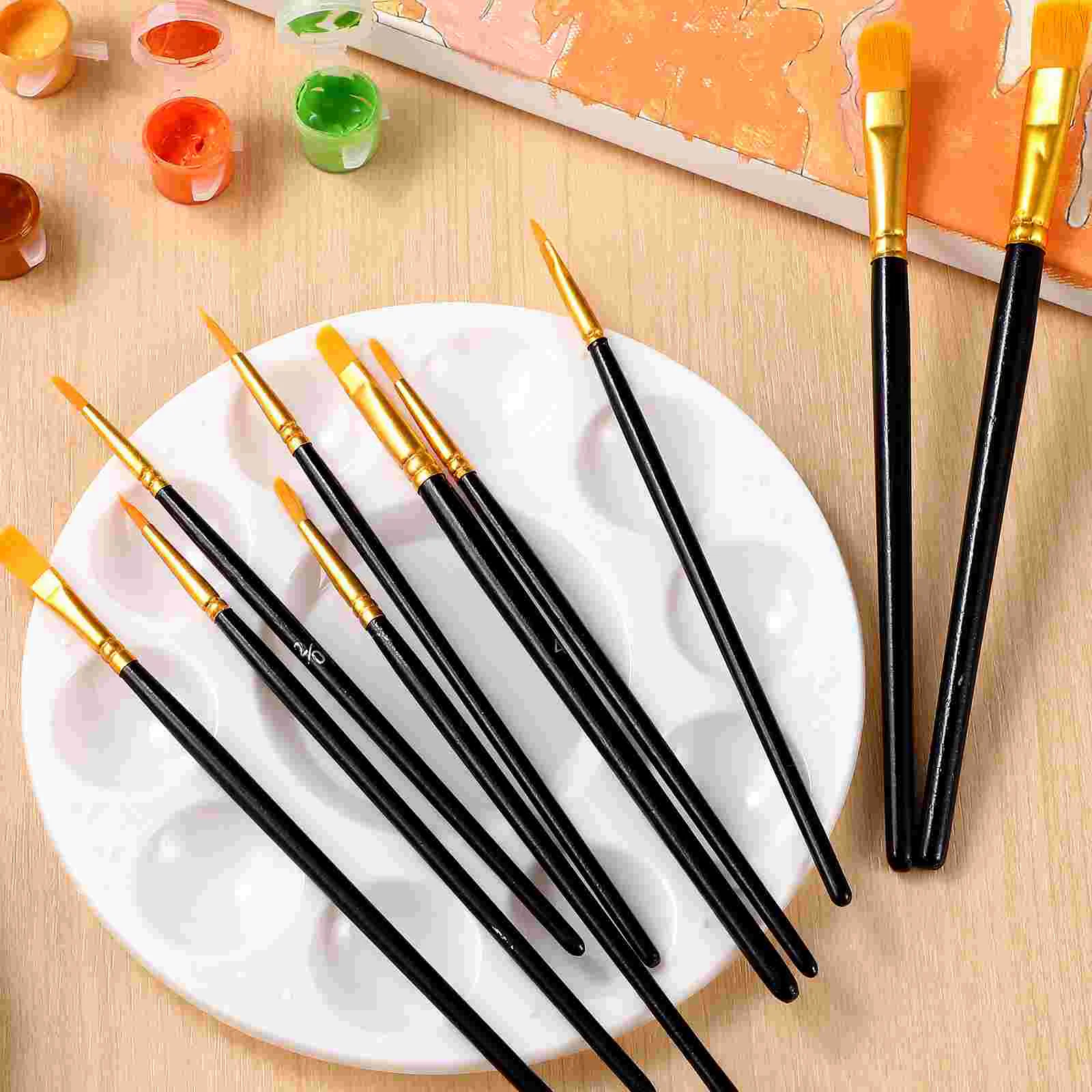 

Oil Paintbrush Palette Painting Tools Watercolor Gouache Brushes Plate Metal Child