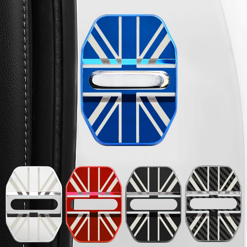 Крышка дверного замка для стайлинга автомобиля, крышка с эмблемой флага Великобритании, подходит для MINI Cooper S R55 R56 R57 R58 R59 F54 F60 Countryman Clubman