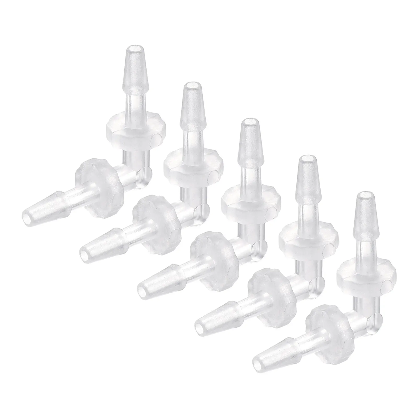 

Uxcell штуцер для шланга с зазубринами, диаметр 3,6 мм Пластиковый локоть соединитель Адаптер быстрого соединения, упаковка из 5